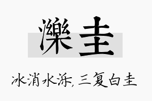 泺圭名字的寓意及含义