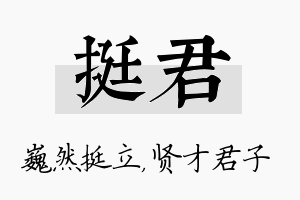 挺君名字的寓意及含义