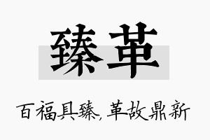 臻革名字的寓意及含义