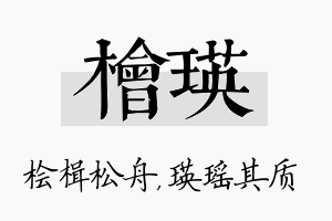 桧瑛名字的寓意及含义