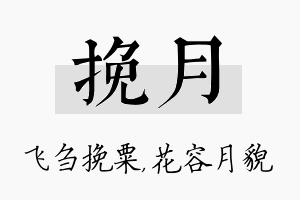 挽月名字的寓意及含义