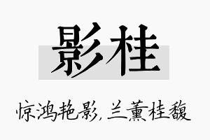 影桂名字的寓意及含义