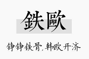 铁欧名字的寓意及含义