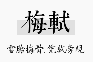 梅轼名字的寓意及含义