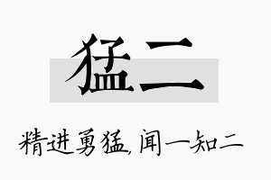 猛二名字的寓意及含义