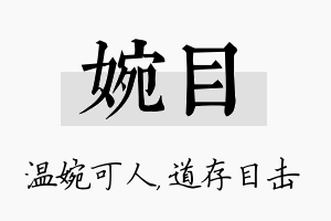 婉目名字的寓意及含义