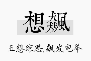 想飙名字的寓意及含义