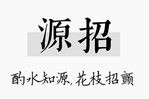 源招名字的寓意及含义