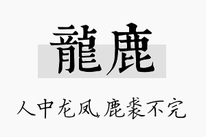 龙鹿名字的寓意及含义