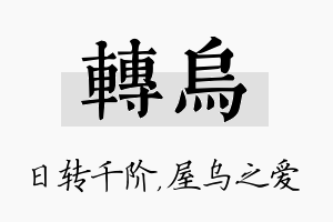 转乌名字的寓意及含义