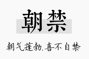 朝禁名字的寓意及含义