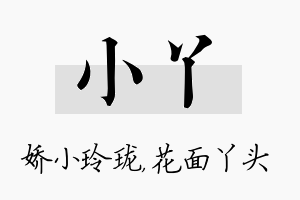 小丫名字的寓意及含义