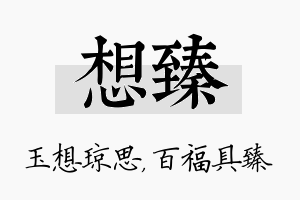 想臻名字的寓意及含义