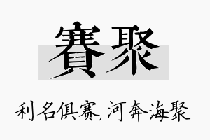 赛聚名字的寓意及含义