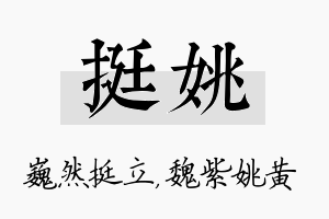 挺姚名字的寓意及含义