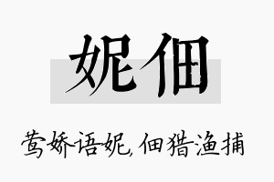 妮佃名字的寓意及含义