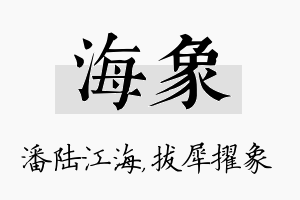 海象名字的寓意及含义