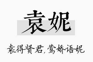 袁妮名字的寓意及含义