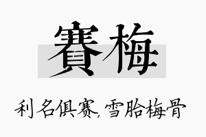 赛梅名字的寓意及含义