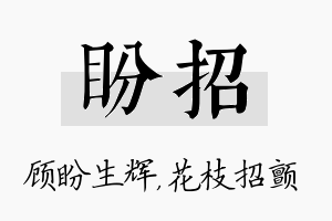 盼招名字的寓意及含义