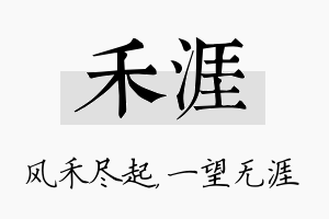 禾涯名字的寓意及含义