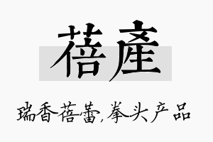 蓓产名字的寓意及含义