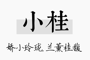 小桂名字的寓意及含义