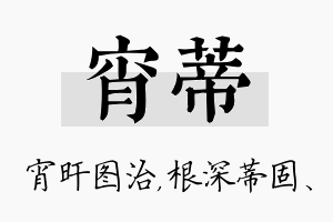 宵蒂名字的寓意及含义