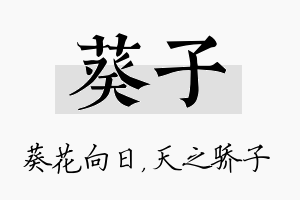 葵子名字的寓意及含义