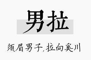 男拉名字的寓意及含义