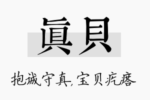 真贝名字的寓意及含义