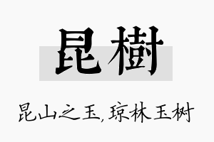 昆树名字的寓意及含义