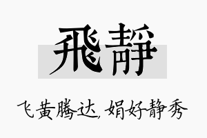 飞静名字的寓意及含义