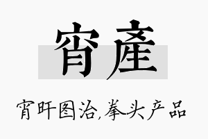 宵产名字的寓意及含义