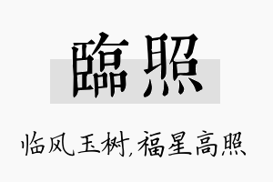 临照名字的寓意及含义