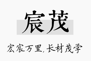 宸茂名字的寓意及含义