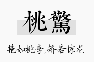 桃惊名字的寓意及含义