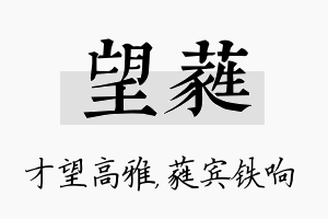 望蕤名字的寓意及含义