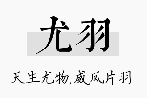 尤羽名字的寓意及含义