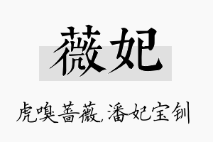 薇妃名字的寓意及含义