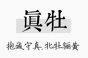 真牡名字的寓意及含义