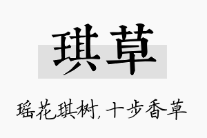 琪草名字的寓意及含义