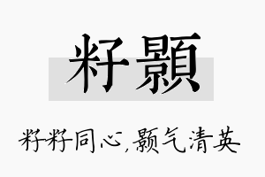 籽颢名字的寓意及含义