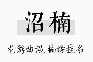 沼楠名字的寓意及含义