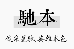 驰本名字的寓意及含义