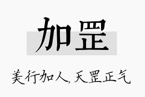 加罡名字的寓意及含义