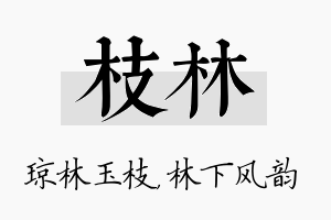 枝林名字的寓意及含义