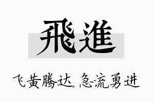 飞进名字的寓意及含义