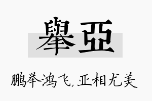 举亚名字的寓意及含义