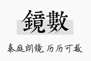 镜数名字的寓意及含义